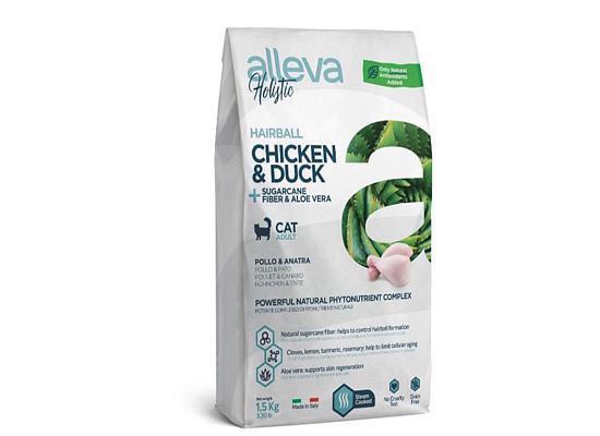 Alleva Holistic Chicken & Duck Adult Hairball control