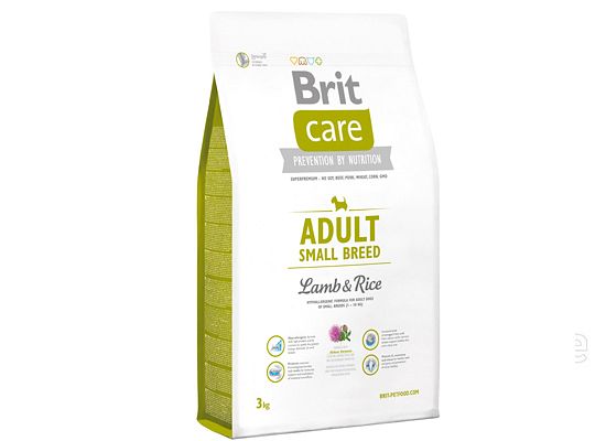 BRIT CARE Adult small breed Lamb & Rice Hypoallergenic