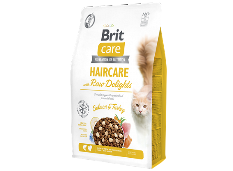 Cat Haircare with Raw Delights Salmon & Turkey