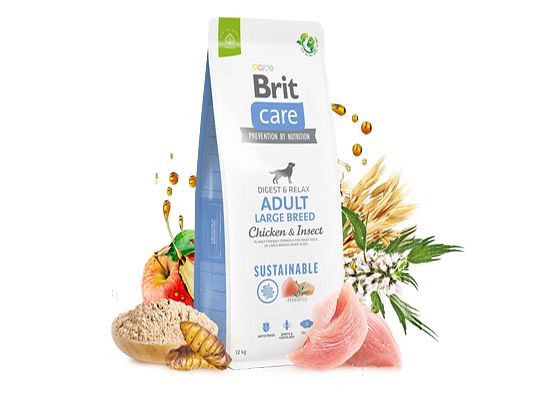 BRIT CARE Sustainable Dog Adult Large CHICKEN & INSECT