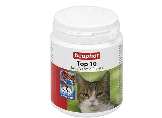 Beaphar Top 10 Cat – Πολυβιταμίνες σε ταμπλέτες για γάτες 180Tabs