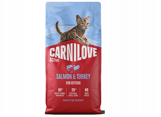 Carnilove Cat Grain Free Kittens - Salmon & Turkey. 