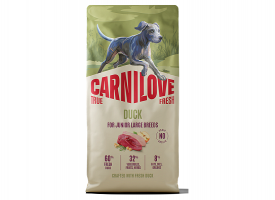Carnilove True Fresh Dog Junior Large Duck 