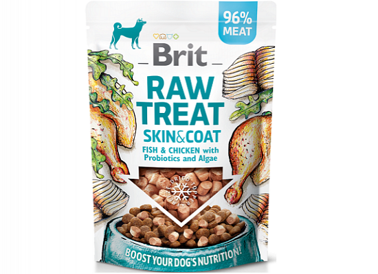 Raw Treat Skin & Coat Fish & Chicken with Probiotics