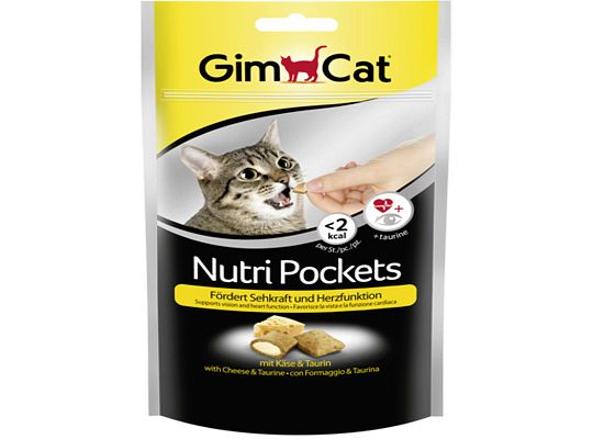 GimCat Nutri Pockets with Cheese and Taurine.