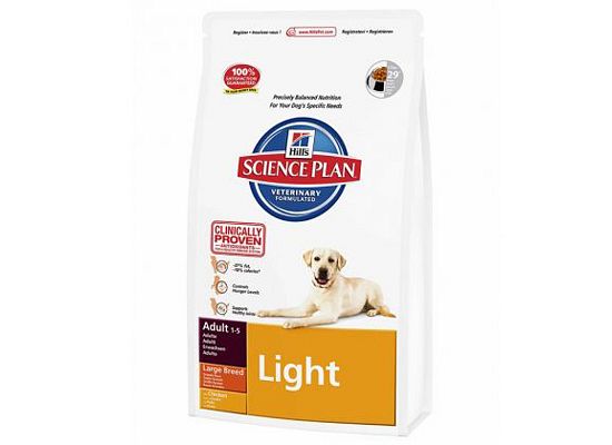 Hills Science Plan Canine Adult Light Large Breed Chicken