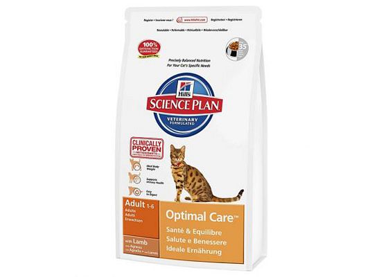 Hills Science Plan Feline Adult Optimal Care με Αρνί
