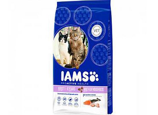 Iams Adult Multi-Cat – Με σολομό και κοτόπουλο