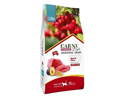 Carni Life Cranberry για ενήλικες γάτες με μοσχάρι δαμασκηνο
