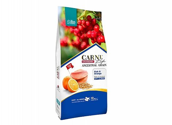 Carni Life Cranberry για κουτάβια με ψάρι και πορτοκάλι