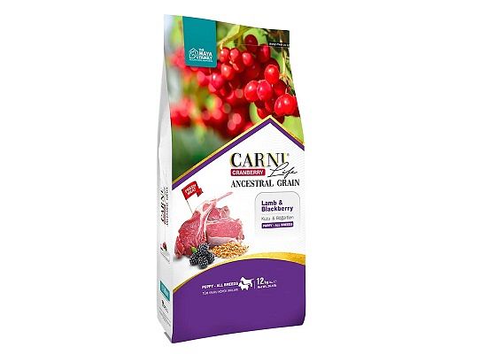 Maya Pet Family Carni Life Cranberry μεγαλόσωμα κουτάβια με αρνί και μύρτιλο