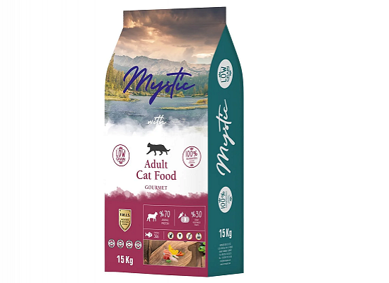 Low Grain Ξηρά Τροφή για Ενήλικες Γάτες Gourmet