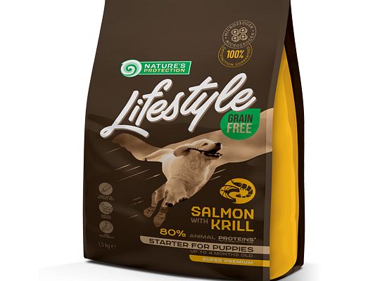 Nature’s Protection Lifestyle Grain Free Salmon with Krill – Starter