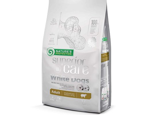 Nature’s Protection SUPERIOR CARE -WHITE DOGS ADULT SMALL & MINI LAMB