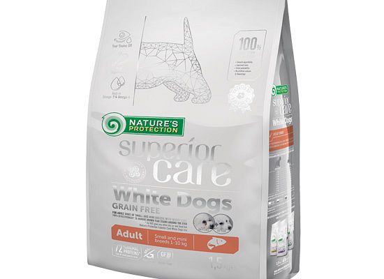 Nature’s Protection SUPERIOR CARE WHITE DOGS GRAIN FREE ADULT SALMON