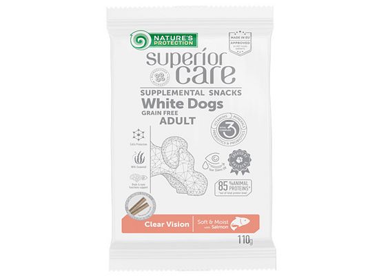 Nature’s Protection Superior Care White Dogs Clear Vision With Salmon 110gr
