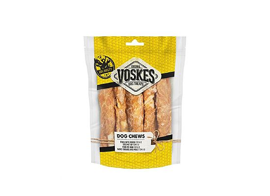 Voskes Voeders Rawhide with Chicken Sticks 17cm (12 Τεμ)