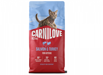 Carnilove Cat Grain Free Kittens - Salmon & Turkey. 