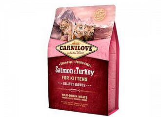 Carnilove Cat Grain Free Kittens - Salmon & Turkey. 