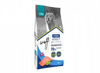 Woff για ενήλικους σκύλους με ψάρι.