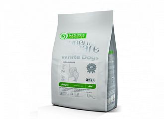 WHITE DOG WITH INSECT ADULT SMALL BREED GRAIN FREE 