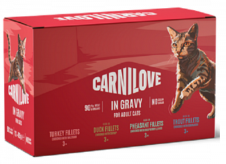 Carnilove Pat Pouch in Gravy Multipack for Adult Cats