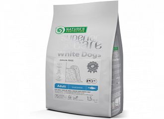 WHITE DOG  WITH HERRING ADULT SMALL BREED GRAIN FREE